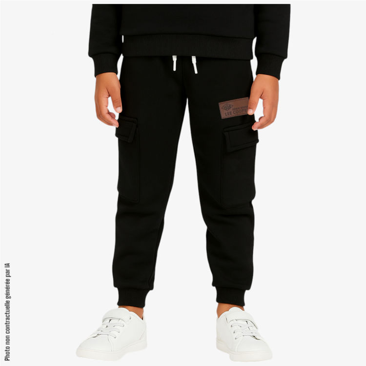 Picture of LLC1254 KIDS THEMAL FLEECY TRACKSUIT TROUSERS WITH POCKETS
